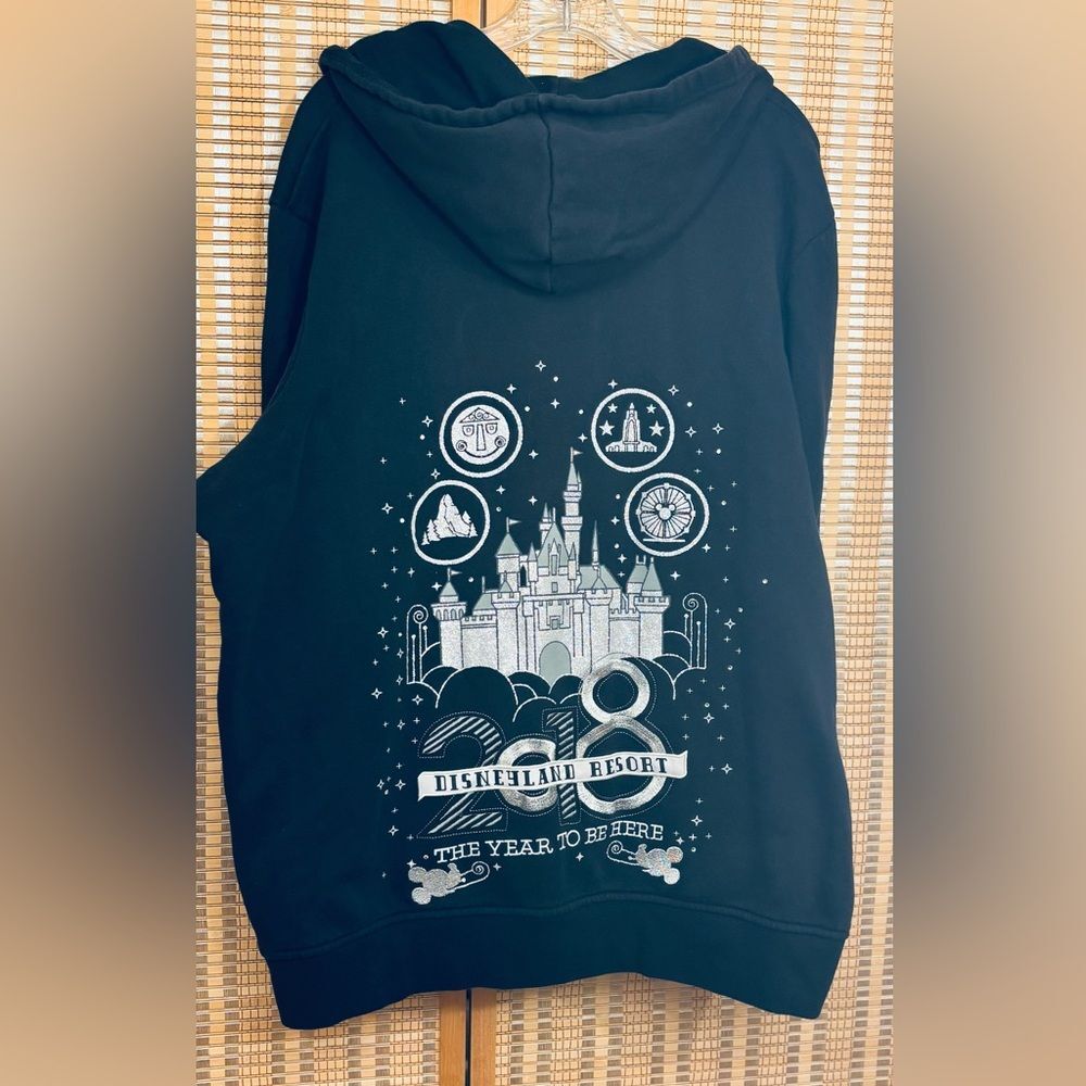 Disney Park Disneyland 2018 Year to be Here Hoodie sweatshirt 2XL unisex sweater